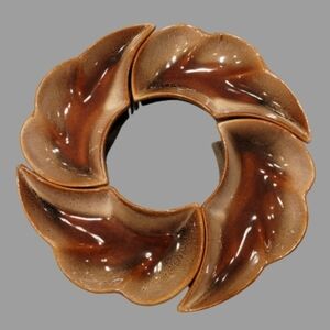 BEAUCEWARE Ceramic Beauce Quebec #1539 Brown, Set Of 4 Dishes